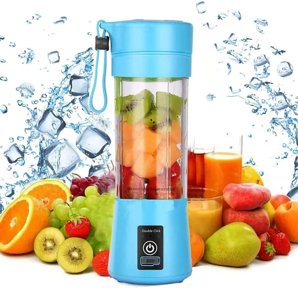 2024 Personal Electric Mini Ice Bottle Blender Home Usb 6 Blades Juicer Cup Machine Portable Fruit Juice Blenders Plastic