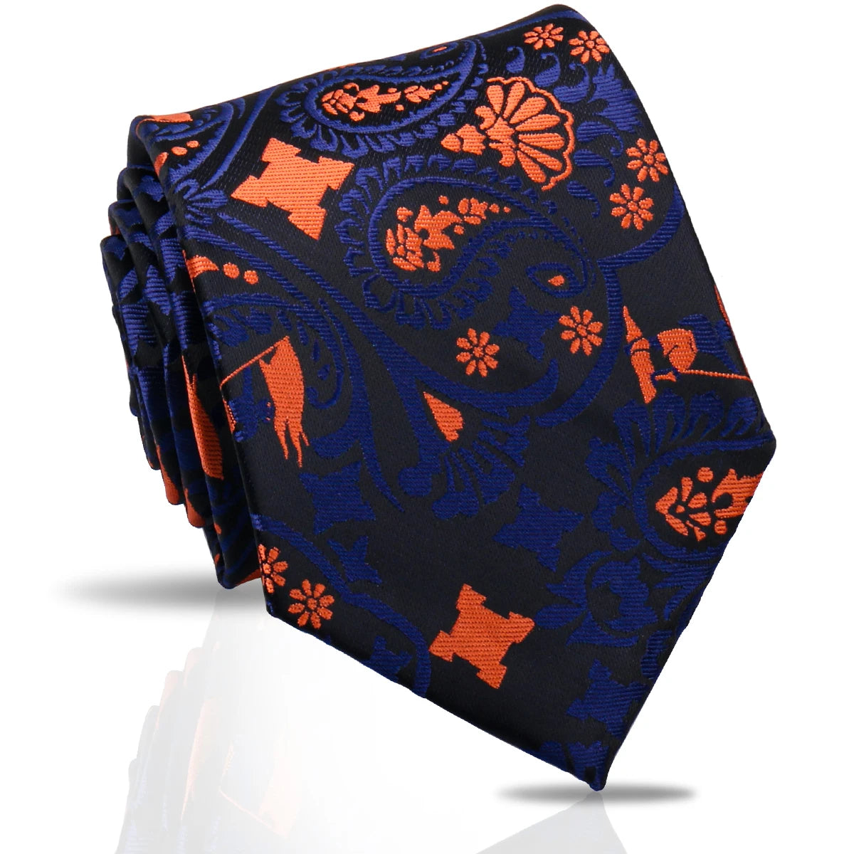 Popular Paisley Men's Luxury Ties Custom Microfiber Neck Tie for Men Business Wedding