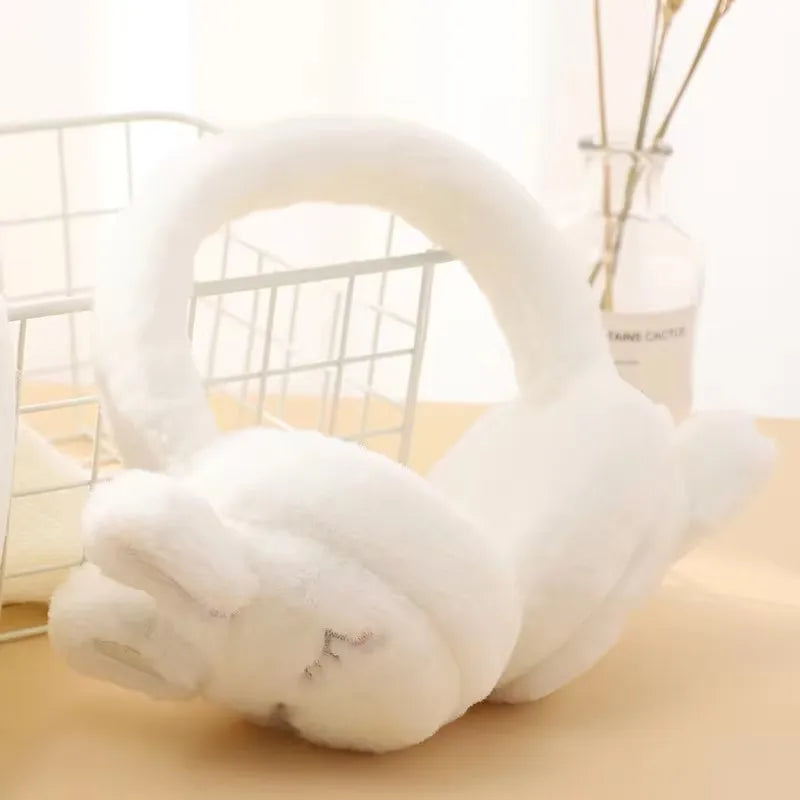 Fashion Lovely Cute Rabbit Ear Covers Women Custom Winter Outdoor Windproof Earmuffs