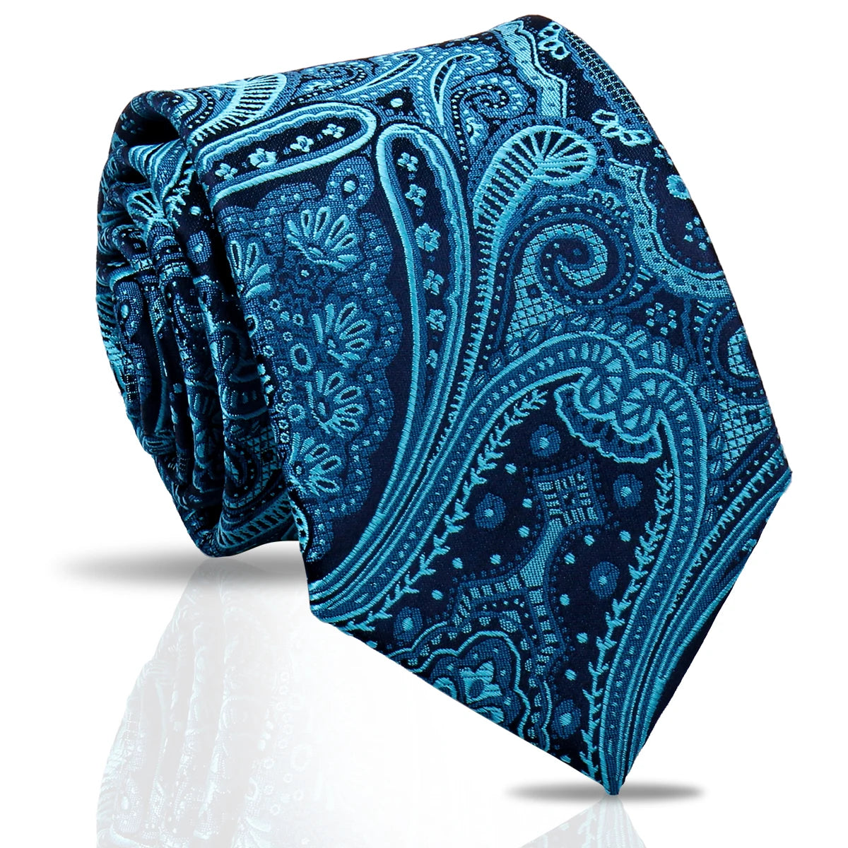 Popular Paisley Men's Luxury Ties Custom Microfiber Neck Tie for Men Business Wedding