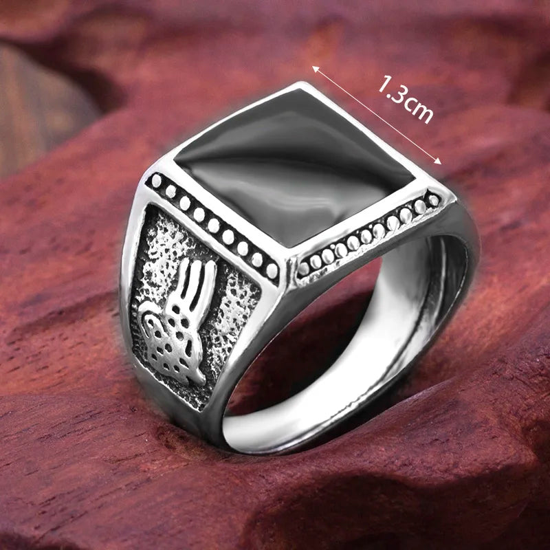50 Pieces/Lot Fashion Simple Style Black Square Ring Classic Ring Wedding Engagement Party Jewelry Classic For Men Women Gift