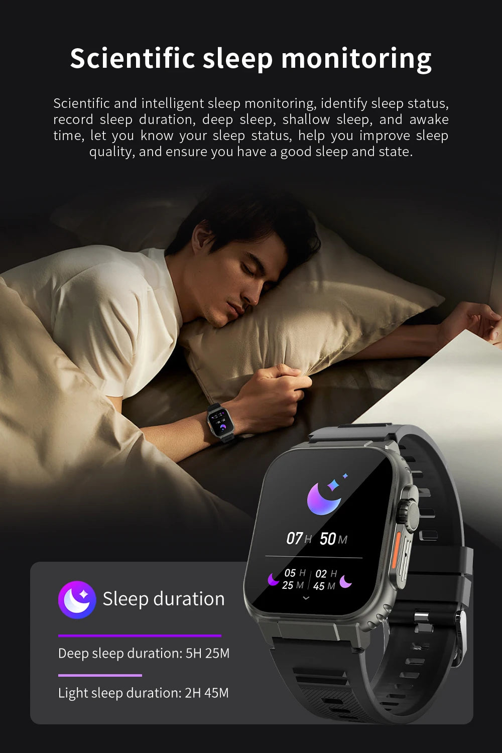A70 New Sport Smart Watches Waterproof Montre Intelligente Hombre Heart Rate Fitness Tracker BT Calling Music Smartwatch for Men