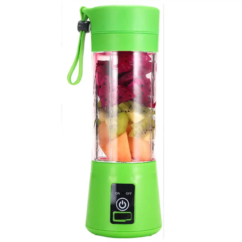 2024 Personal Electric Mini Ice Bottle Blender Home Usb 6 Blades Juicer Cup Machine Portable Fruit Juice Blenders Plastic