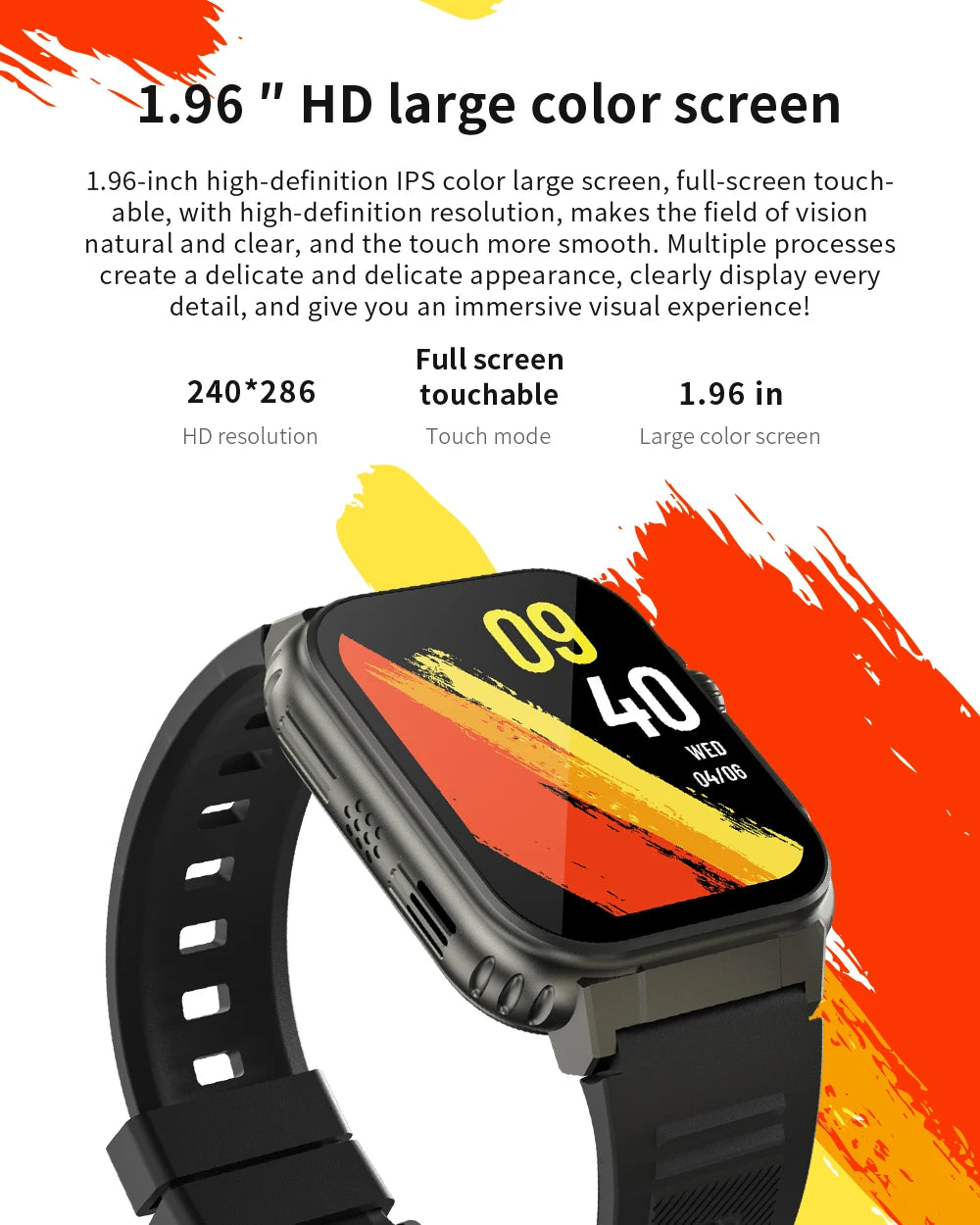 A70 New Sport Smart Watches Waterproof Montre Intelligente Hombre Heart Rate Fitness Tracker BT Calling Music Smartwatch for Men