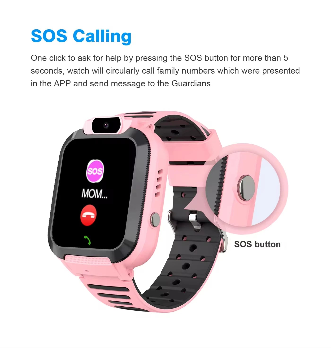 2025 Q16S Q20 2G Smart Watch Kids Sim Card SOS LBS Tracker Location Voice Chat Waterproof Smartwatch for Children