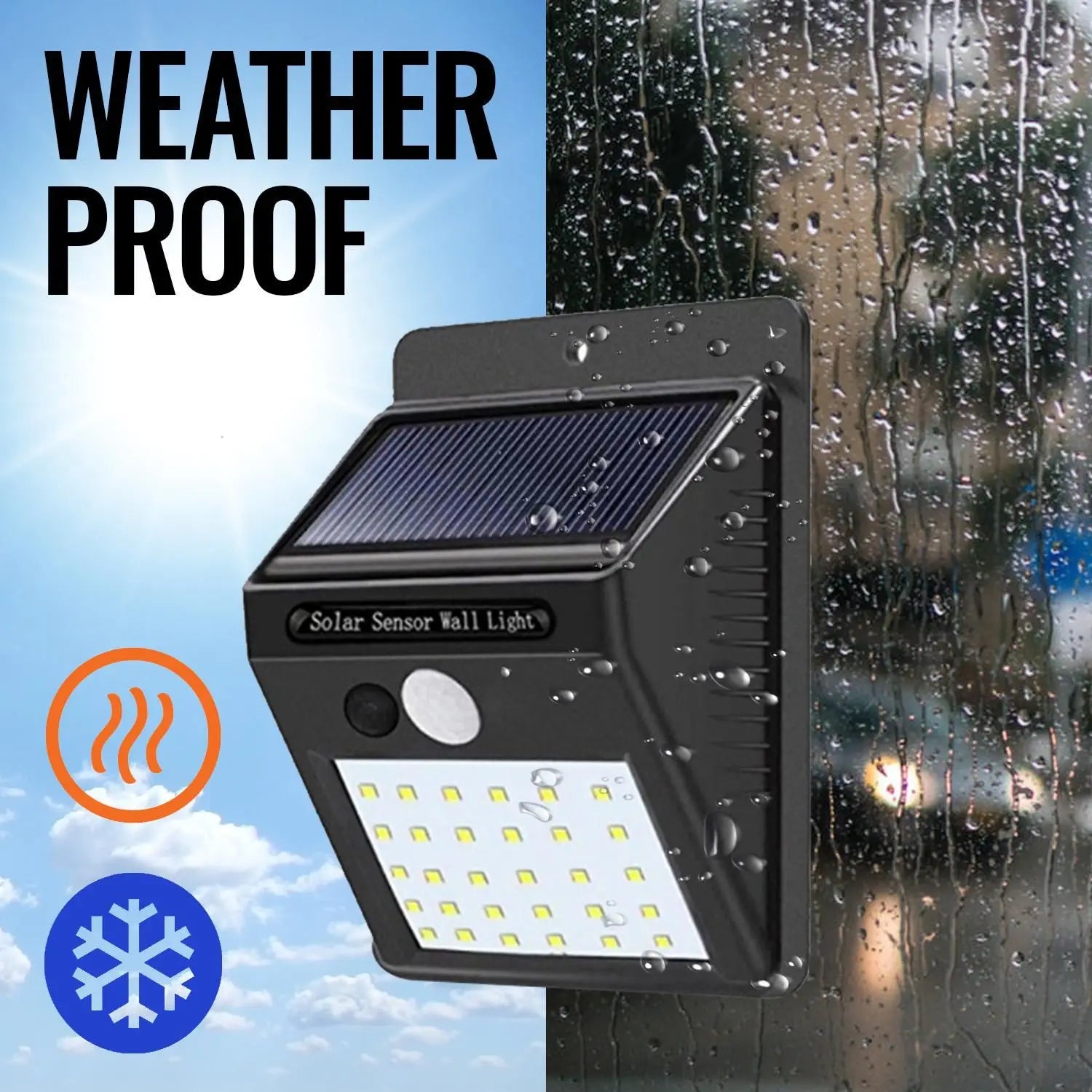 DB Brand Wireless 10 LED Solar Powered Outdoor Security Light with Motion Sensor Smart Home Feature
