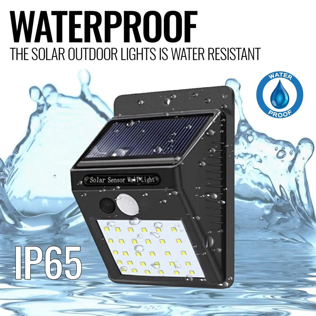 DB Brand Wireless 10 LED Solar Powered Outdoor Security Light with Motion Sensor Smart Home Feature