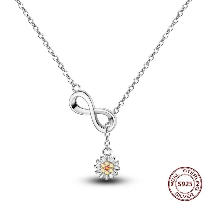 Butterfly Necklace 925 Sterling Silver Original Dragonfly Luminous Firefly Zircon Pendant Chain Link For Women Fine Jewelry Gift