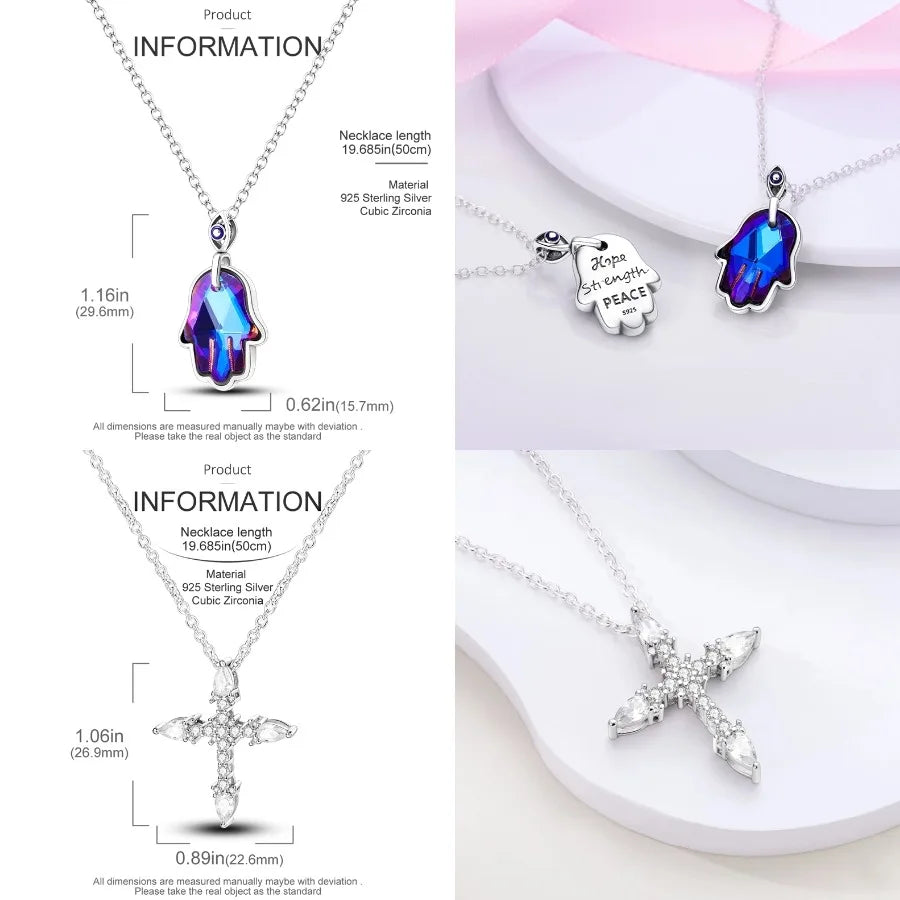Butterfly Necklace 925 Sterling Silver Original Dragonfly Luminous Firefly Zircon Pendant Chain Link For Women Fine Jewelry Gift