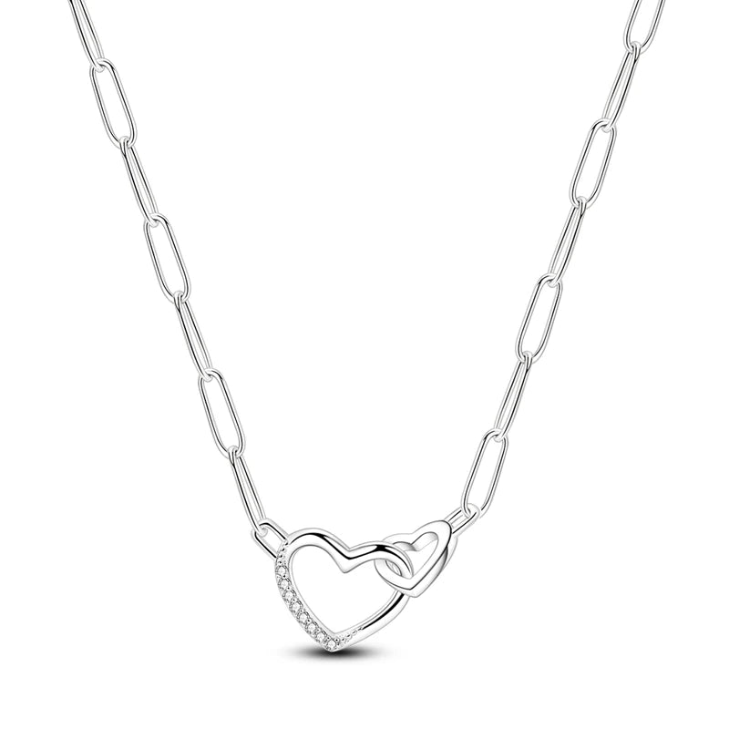 Butterfly Necklace 925 Sterling Silver Original Dragonfly Luminous Firefly Zircon Pendant Chain Link For Women Fine Jewelry Gift