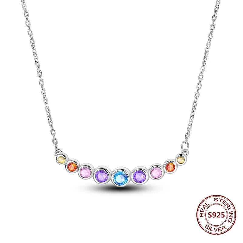 Butterfly Necklace 925 Sterling Silver Original Dragonfly Luminous Firefly Zircon Pendant Chain Link For Women Fine Jewelry Gift