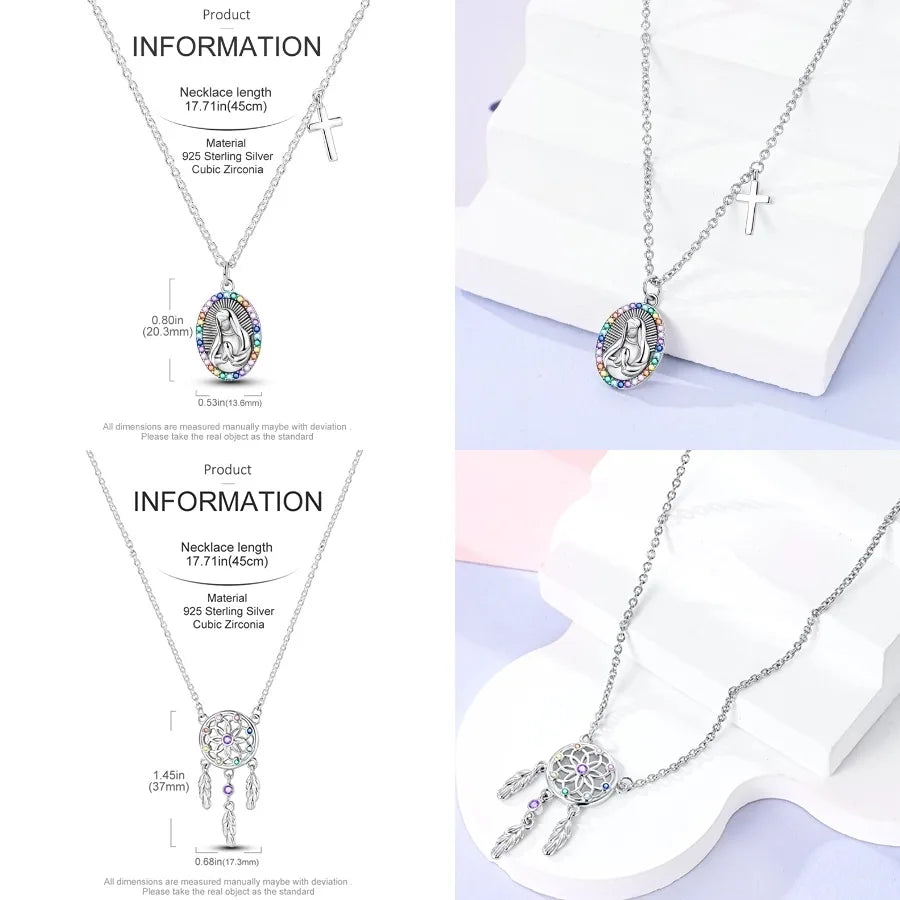 Butterfly Necklace 925 Sterling Silver Original Dragonfly Luminous Firefly Zircon Pendant Chain Link For Women Fine Jewelry Gift