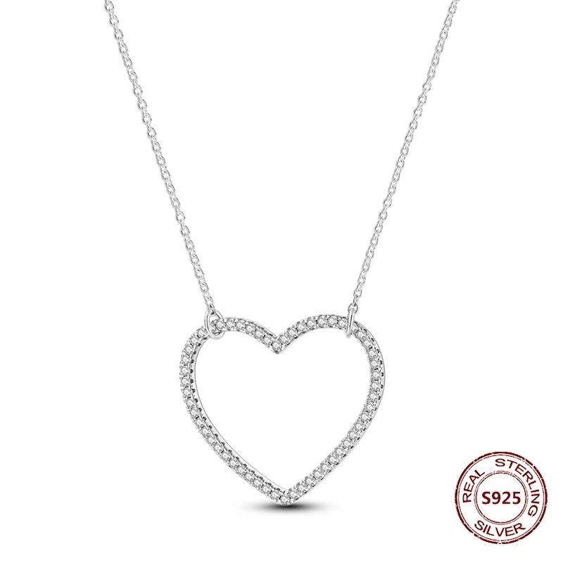 Butterfly Necklace 925 Sterling Silver Original Dragonfly Luminous Firefly Zircon Pendant Chain Link For Women Fine Jewelry Gift