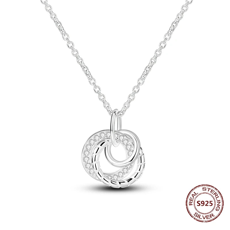 Butterfly Necklace 925 Sterling Silver Original Dragonfly Luminous Firefly Zircon Pendant Chain Link For Women Fine Jewelry Gift