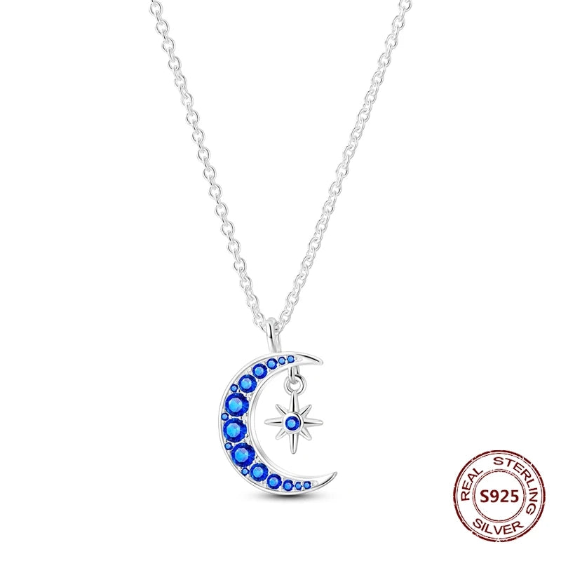 Butterfly Necklace 925 Sterling Silver Original Dragonfly Luminous Firefly Zircon Pendant Chain Link For Women Fine Jewelry Gift