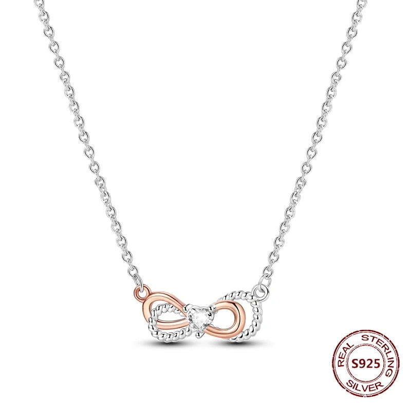 Butterfly Necklace 925 Sterling Silver Original Dragonfly Luminous Firefly Zircon Pendant Chain Link For Women Fine Jewelry Gift