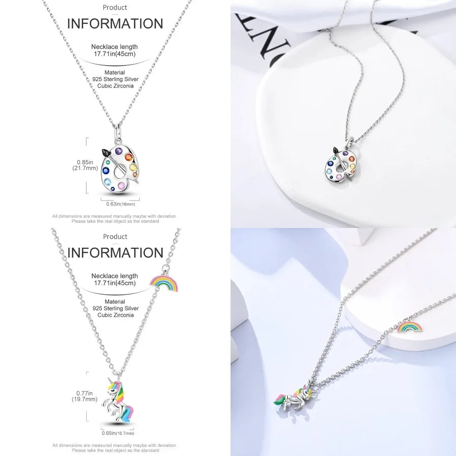 Butterfly Necklace 925 Sterling Silver Original Dragonfly Luminous Firefly Zircon Pendant Chain Link For Women Fine Jewelry Gift