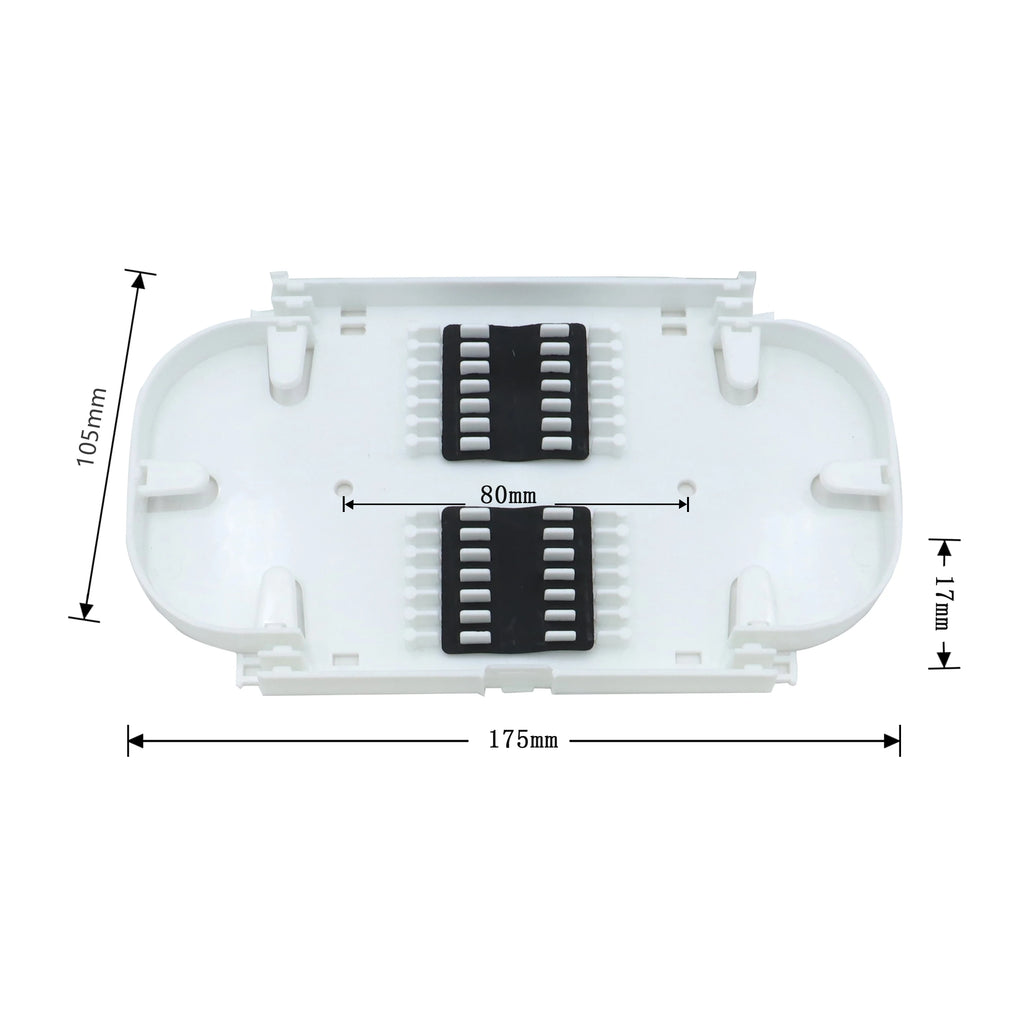 Splice Tray for Joint Box, Fiber Optics Cassettes, Splice Plate, FTTH, 24 Core, 12Pcs