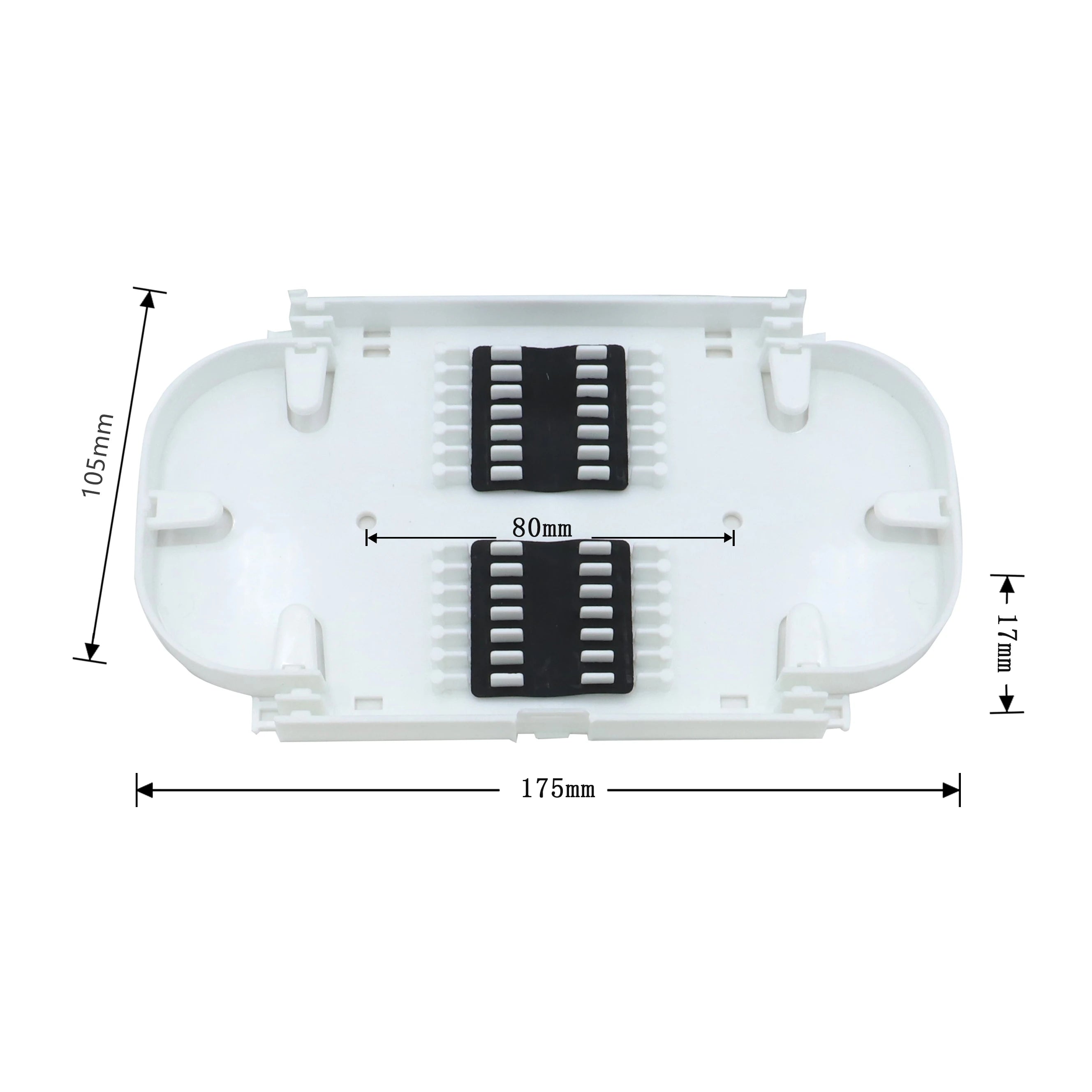 Splice Tray for Joint Box, Fiber Optics Cassettes, Splice Plate, FTTH, 24 Core, 12Pcs