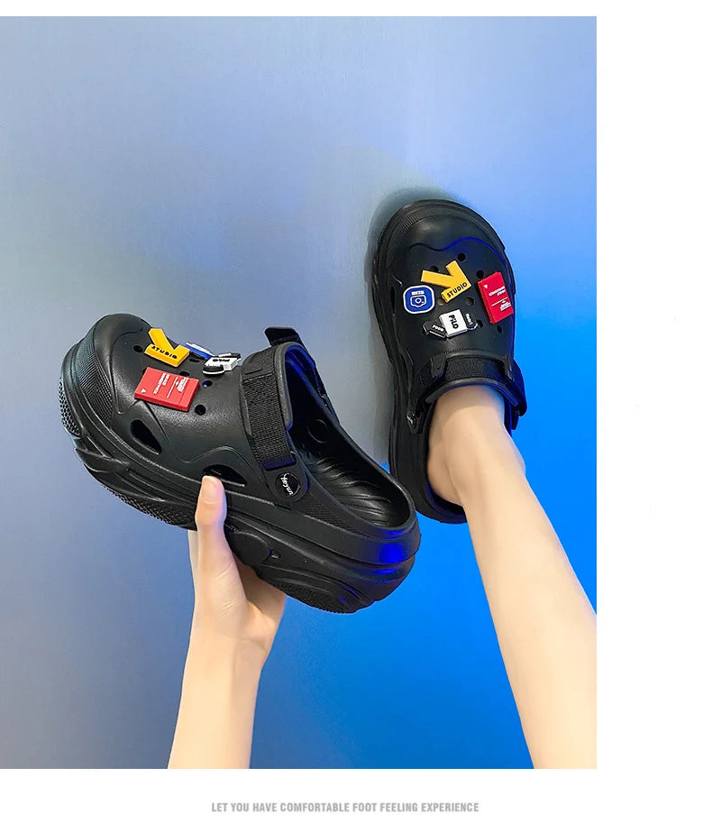 Summer Outdoor Beach Casual Sandals, Lightweight and Breathable Household Shoes, Anti Slip and Breathable Fishing Slippers