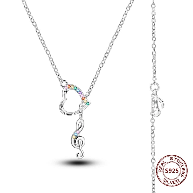 Butterfly Necklace 925 Sterling Silver Original Dragonfly Luminous Firefly Zircon Pendant Chain Link For Women Fine Jewelry Gift