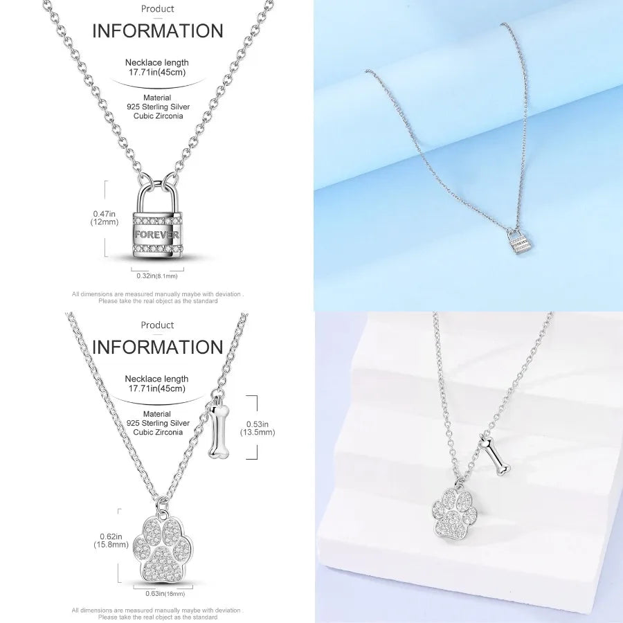 Butterfly Necklace 925 Sterling Silver Original Dragonfly Luminous Firefly Zircon Pendant Chain Link For Women Fine Jewelry Gift