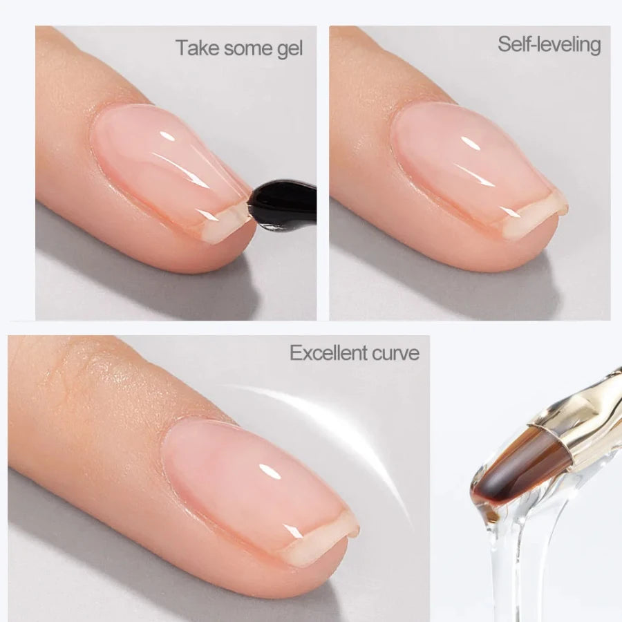 VENALISA 7.5ml Quick Construction Gel, Semi Transparent Jelly Nail Gel Polish, Strengthener Soak Off Gel