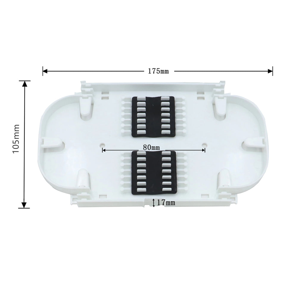 Splice Tray for Joint Box, Fiber Optics Cassettes, Splice Plate, FTTH, 24 Core, 12Pcs