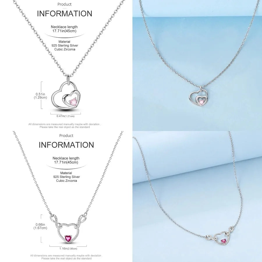 Butterfly Necklace 925 Sterling Silver Original Dragonfly Luminous Firefly Zircon Pendant Chain Link For Women Fine Jewelry Gift