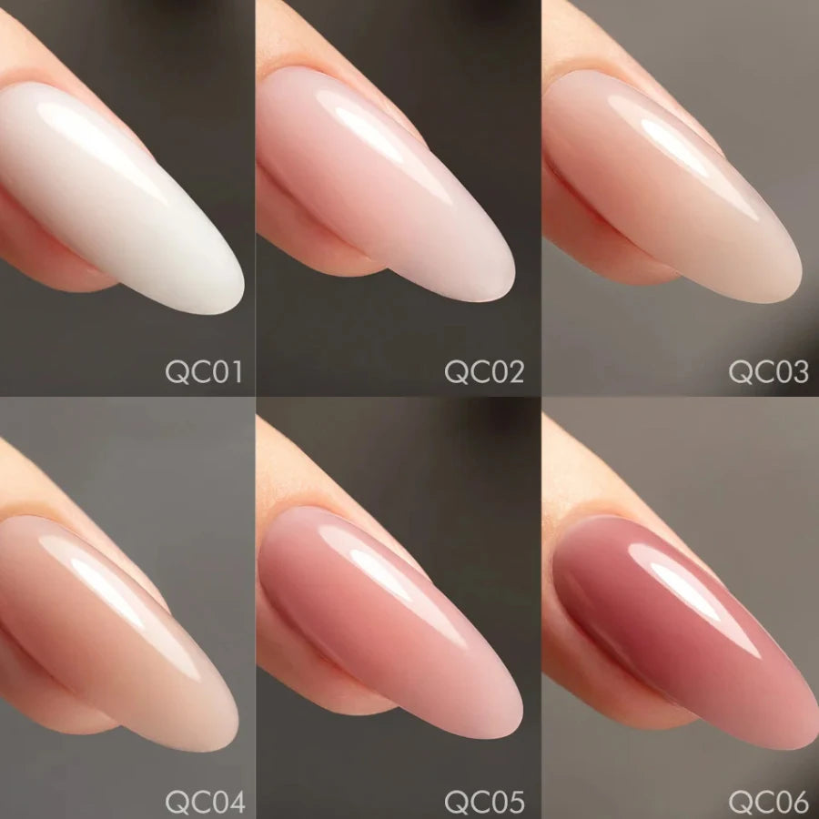 VENALISA 7.5ml Quick Construction Gel, Semi Transparent Jelly Nail Gel Polish, Strengthener Soak Off Gel