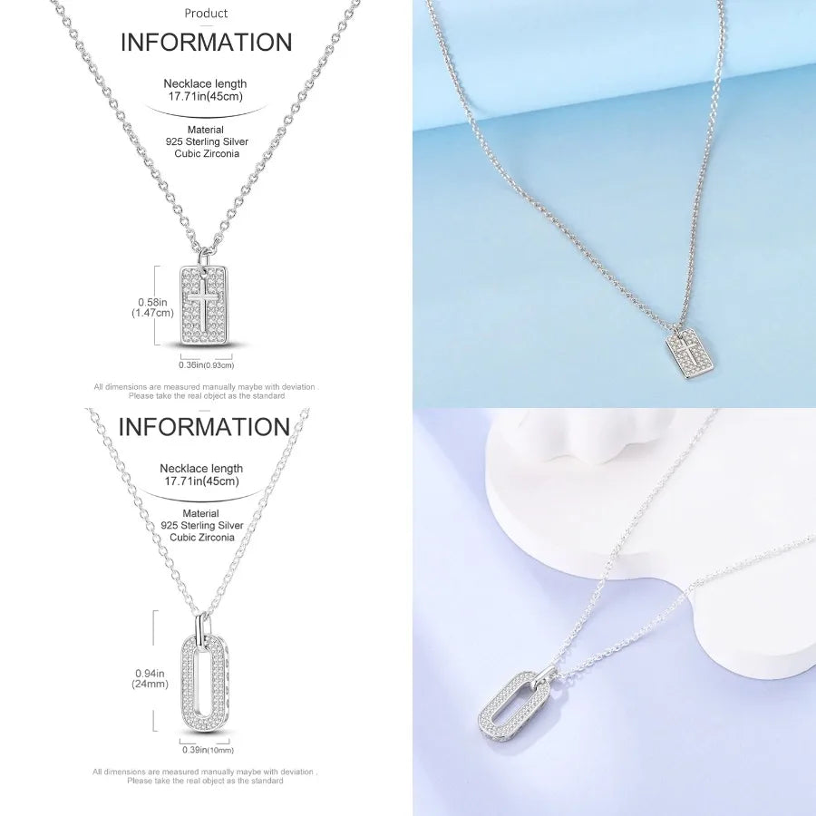 Butterfly Necklace 925 Sterling Silver Original Dragonfly Luminous Firefly Zircon Pendant Chain Link For Women Fine Jewelry Gift
