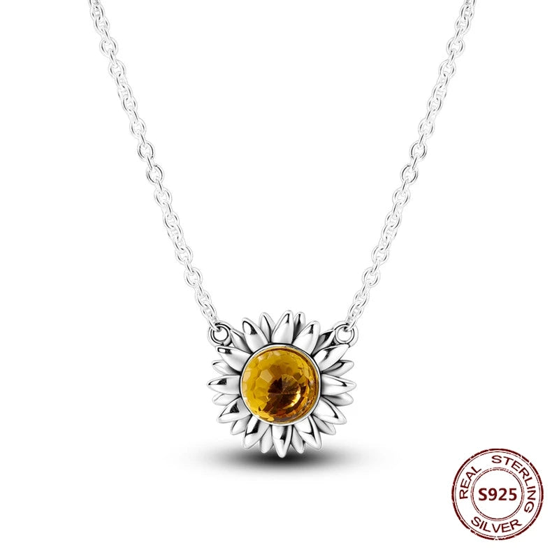 Butterfly Necklace 925 Sterling Silver Original Dragonfly Luminous Firefly Zircon Pendant Chain Link For Women Fine Jewelry Gift